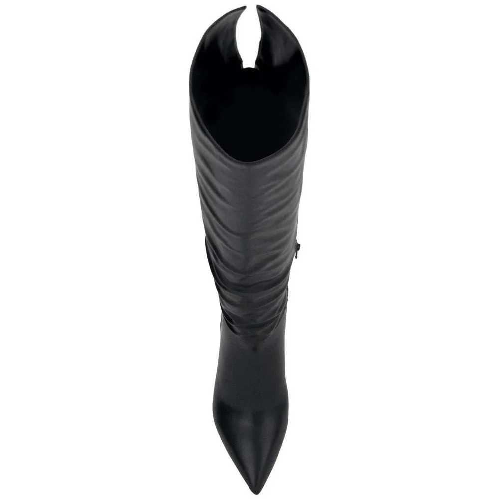 INC International Concepts Womens Black Slouchy Over The Knee Stiletto Boots 9